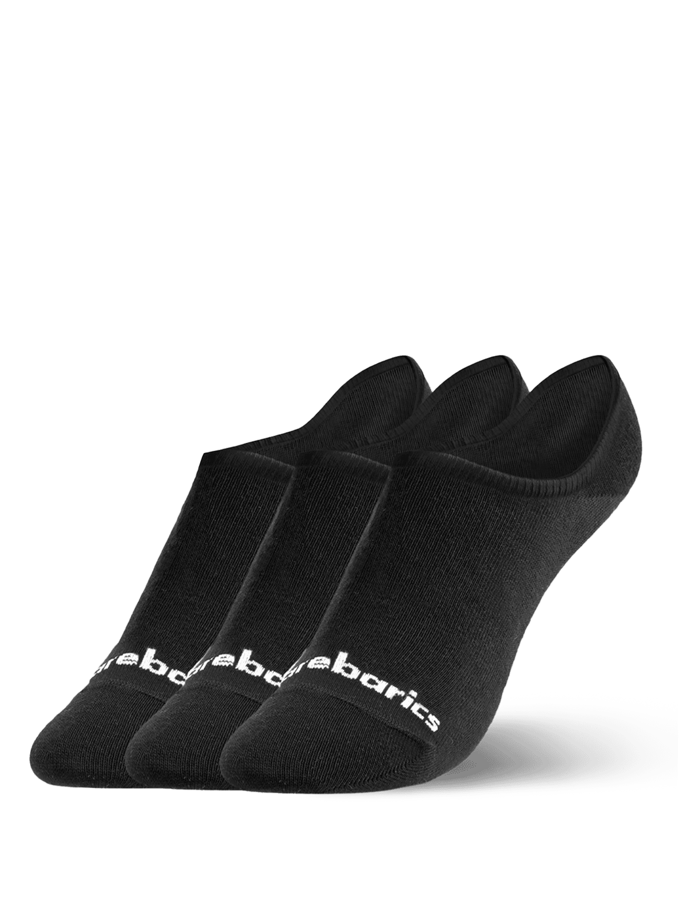 Barebarics Barefoot Socks - No-Show - Black - 3 pack
